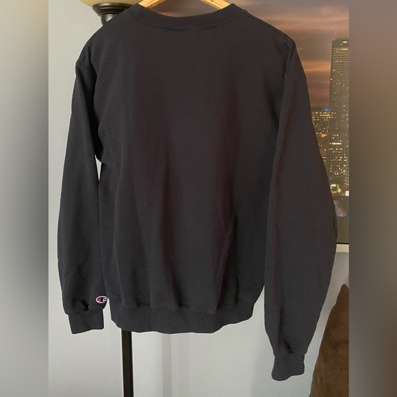 Authentic Champion Eco BYU Cougars Crewneck Sweatshirt Womens Medium Navy Blue - Picture 4 of 4